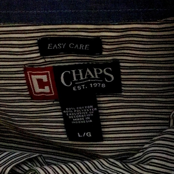 Classic Chaps Long Sleeve Pin Stripe Shirts Staple pieces - Picture 2 of 8